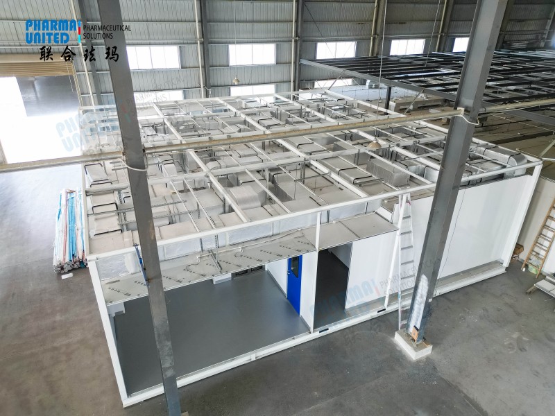 Solution POD int&eacute;rieure (salle blanche modulaire int&eacute;rieure)