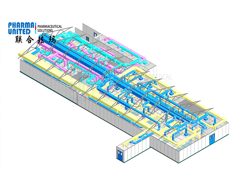 Conception de salles blanches Conception BIM (Building Information Modeling)